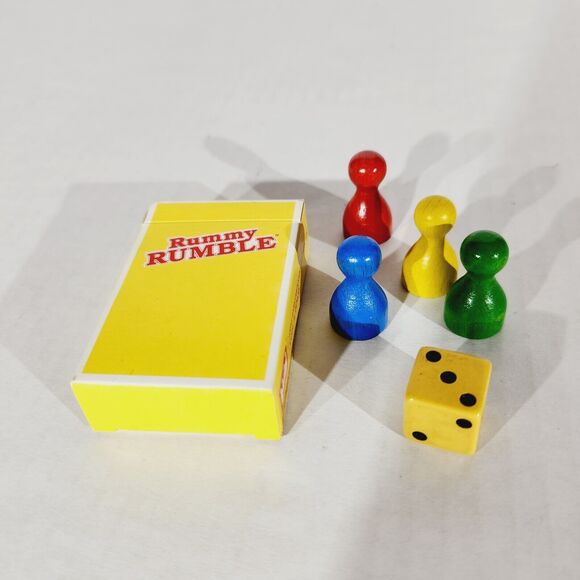 Rummy Rumble Replacement Board Game Parts Pieces Cards Pawn Die Vtg - Picture 5 of 5